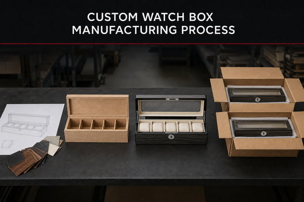 custom watch box manufacturing process stages