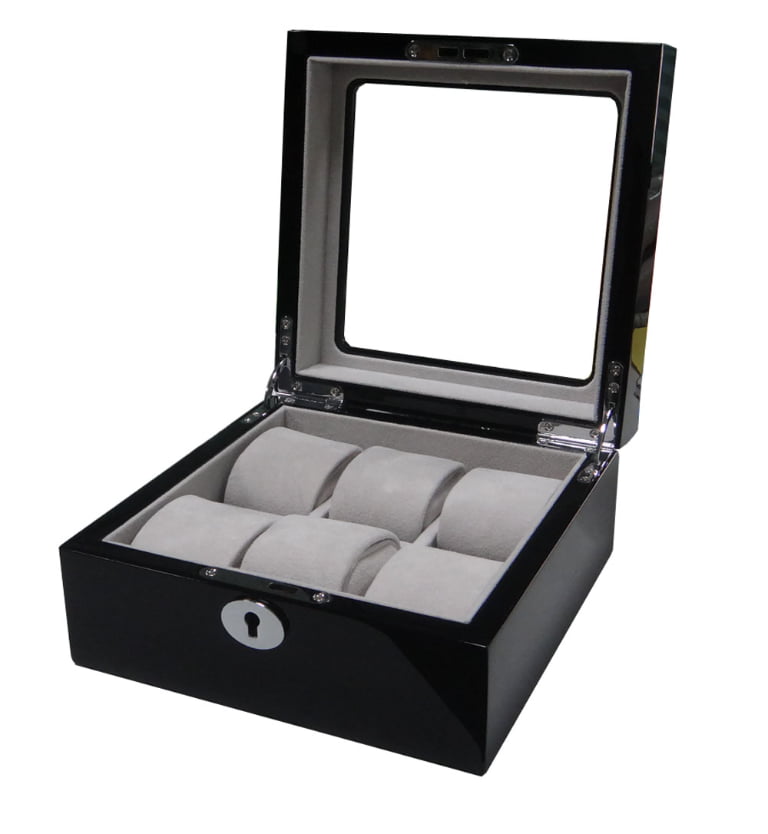 High Glossy Black with Grey 6 Watch Case
