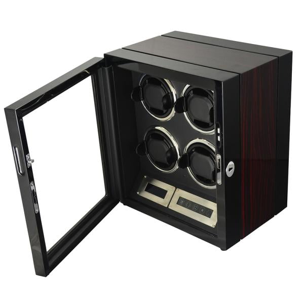 4 Watch Winder with LED Light and Japanese Mabuchi Motor