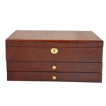 High Glossy Camphor Grain Jewelry Organizer Box with Drawers