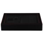Carbon Fiber MDF Watches and Car Parts Collection Box with Two-Layer Display Design