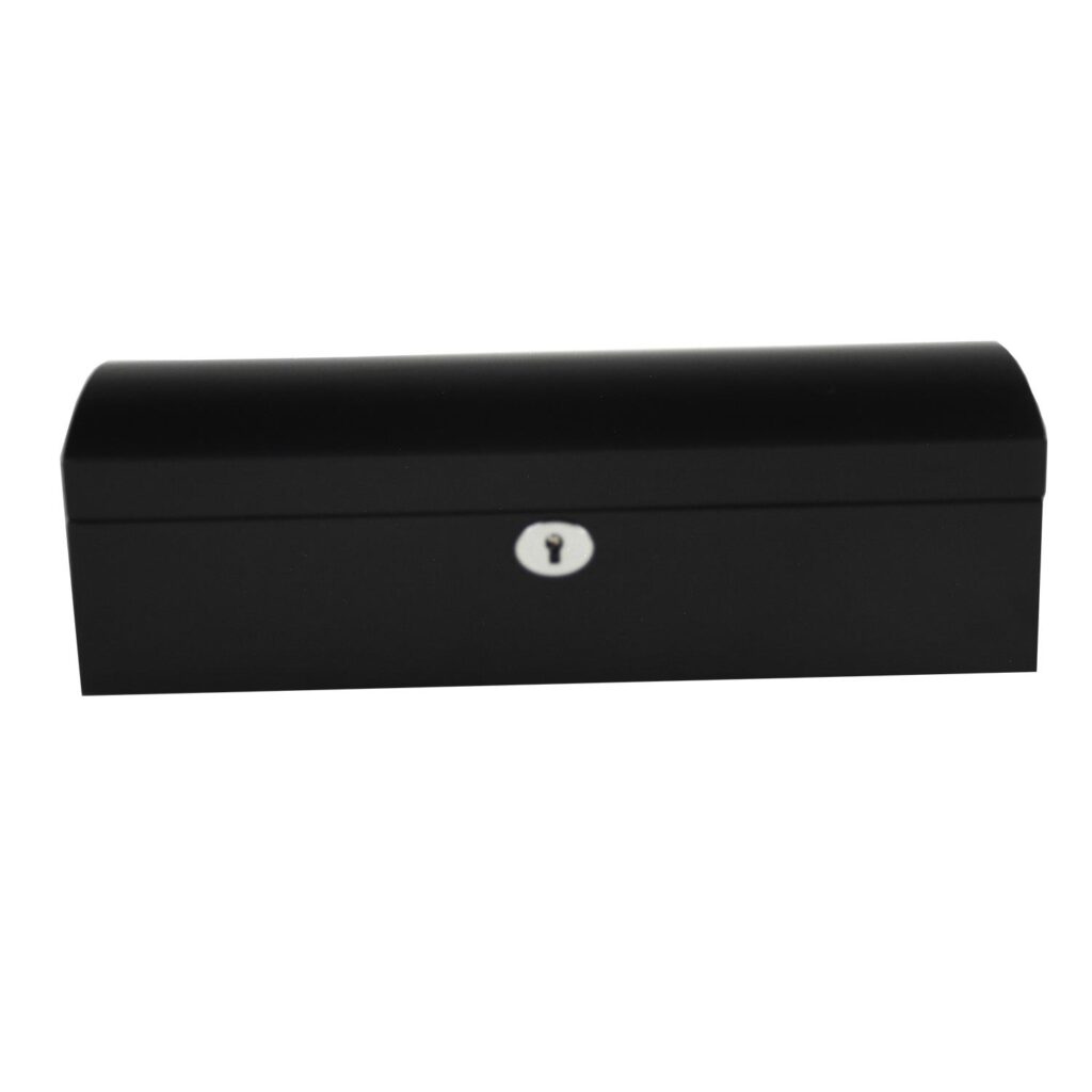 Black High Glossy Arc 6 Watch Case with Velvet Interior