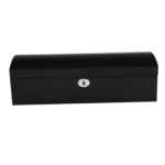 Black High Glossy Arc 6 Watch Case with Velvet Interior