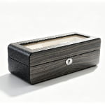High Glossy Oak Grain Spliced Carbon Fiber 5 Watch Case
