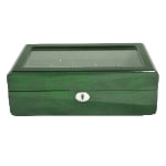 High Glossy Green Oak Grain Spliced Carbon Fiber 10 Watch Storage Case
