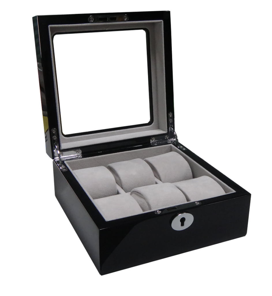 High Glossy Black with Grey 6 Watch Case