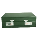 High Glossy Green Oak Grain 10 Watch Case with Combination Lock
