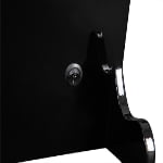 Black high-gloss watch winder side panel with power switch