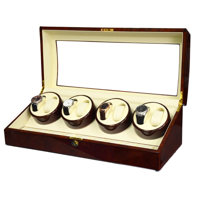High Glossy Deep Yellow 8-Watch Winder with 9 Storage Positions
