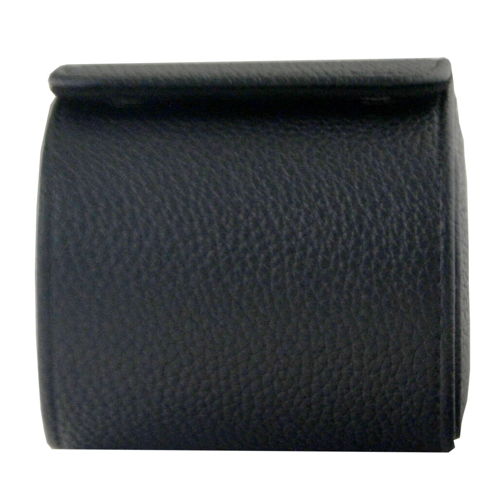 Pebbled Grain PU Leather 1 Watch Roll for Luxury Travel Storage