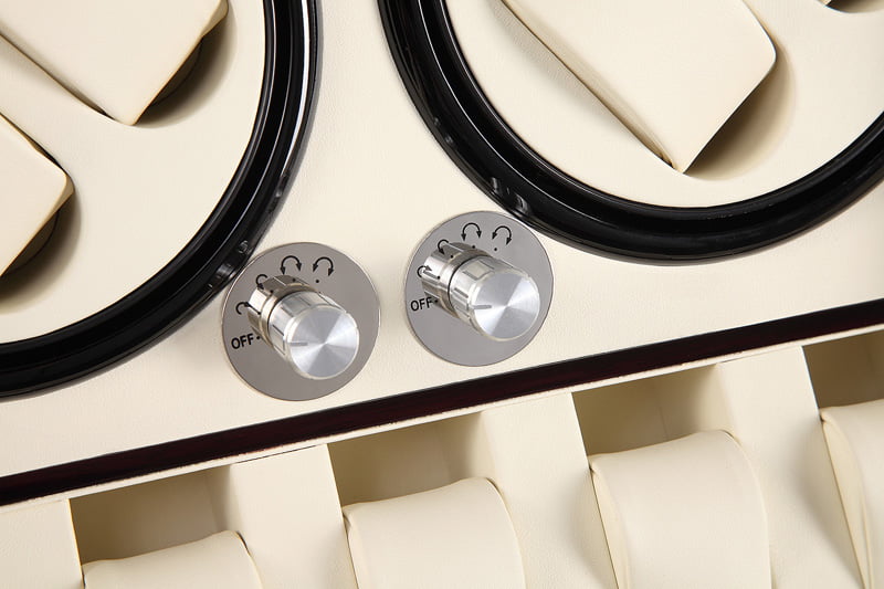 Ebony Finish 8-Watch Winder with 5-Watch Storage