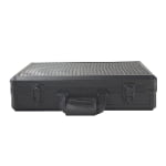 24 slot watch suitcase with black aluminum alloy frame and carrying handle