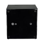 Black dual watch winder rear panel with power switches and adapter connection