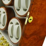 Open 12 watch winder showing six dual-watch winding modules, four storage positions and six knob controls