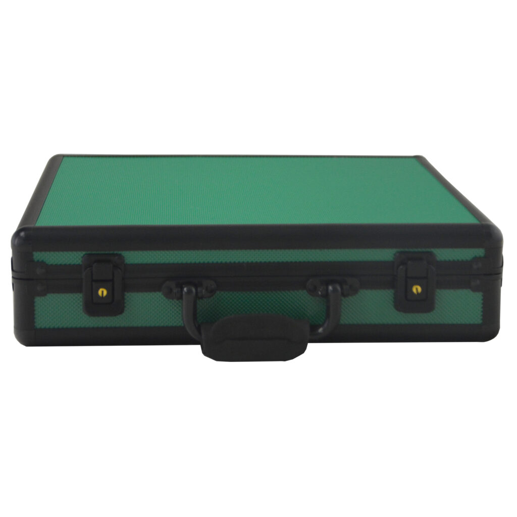 Green Aluminum Alloy Frame 18 Watch Suitcase