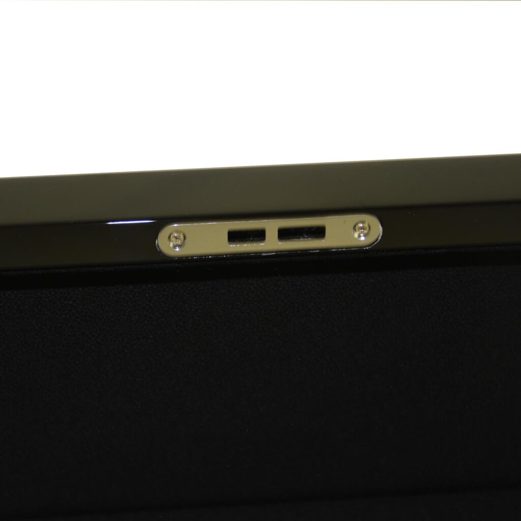 Black High Glossy Arc 6 Watch Case with Velvet Interior