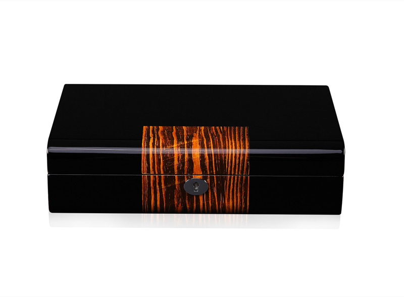 High Glossy Ebony Grain and Black 10 Watch Case
