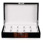 High Glossy Ebony Grain and Black 10 Watch Case