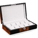 High Glossy Ebony Grain and Black 10 Watch Case