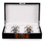 High Glossy Ebony Grain and Black 10 Watch Case