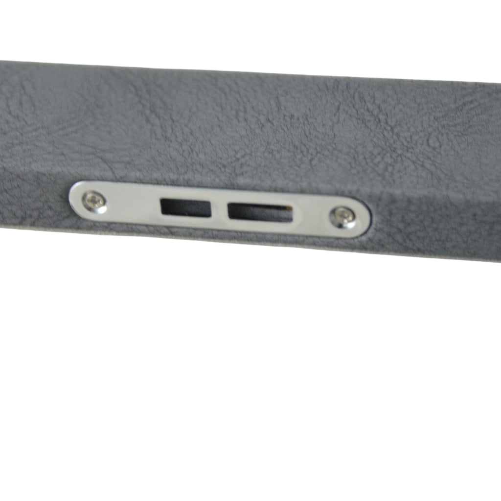 PU Leather Gray 5 Watch Case with Gray Velvet Interior
