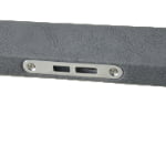 PU Leather Gray 5 Watch Case with Gray Velvet Interior