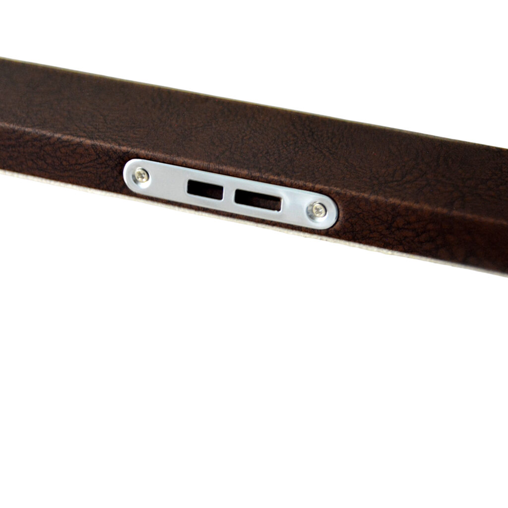 PU Leather Brown 10 Watch Case with Ivory Velvet Interior