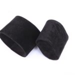 black wooden watch storage box with black pillow