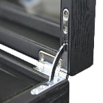 Bark Veneered MDF Perfume Case with Tempered Glass Display