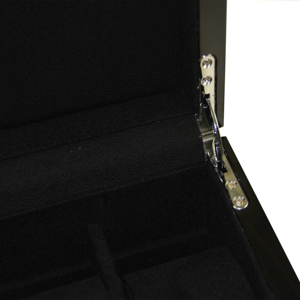 Black High Glossy Arc 6 Watch Case with Velvet Interior