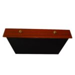 Jewelry case interior with divided compartments and velvet lining