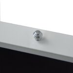 Jewelry case drawer handle detail on glossy white surface
