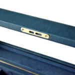 Tempered glass watch box lid and lock detail