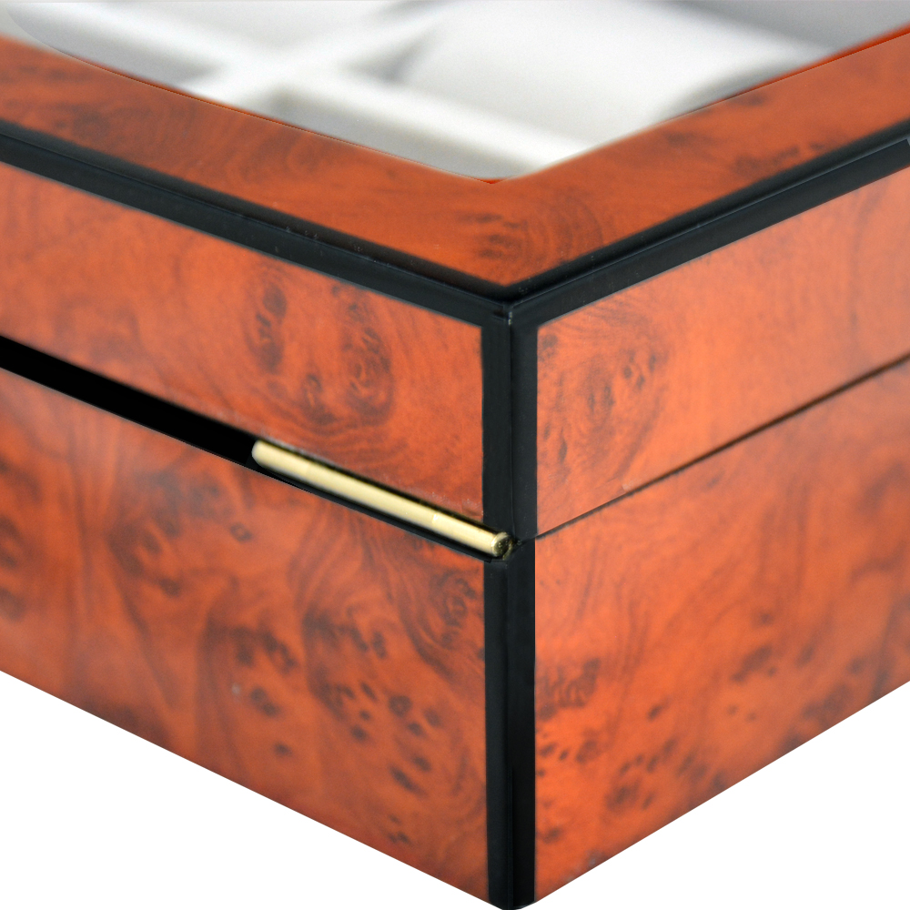 High Glossy Tiger-Skin-Like Surface 12 Watch Case