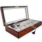High Glossy Tiger-Skin-Like Surface 12 Watch Case