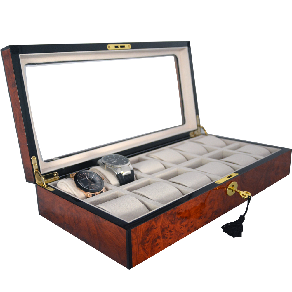 High Glossy Tiger-Skin-Like Surface 12 Watch Case