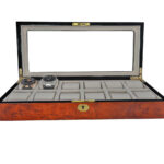 High Glossy Tiger-Skin-Like Surface 12 Watch Case