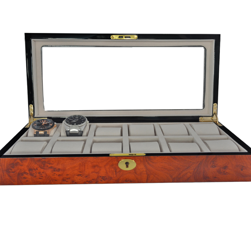 High Glossy Tiger-Skin-Like Surface 12 Watch Case