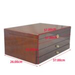 High Glossy Camphor Grain Jewelry Organizer Box with Drawers