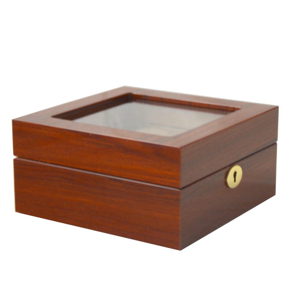 High Glossy Teak with Camel 6 Watch Case