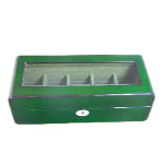 High Glossy Green Oak Grain Spliced Carbon Fiber 5 Watch Case