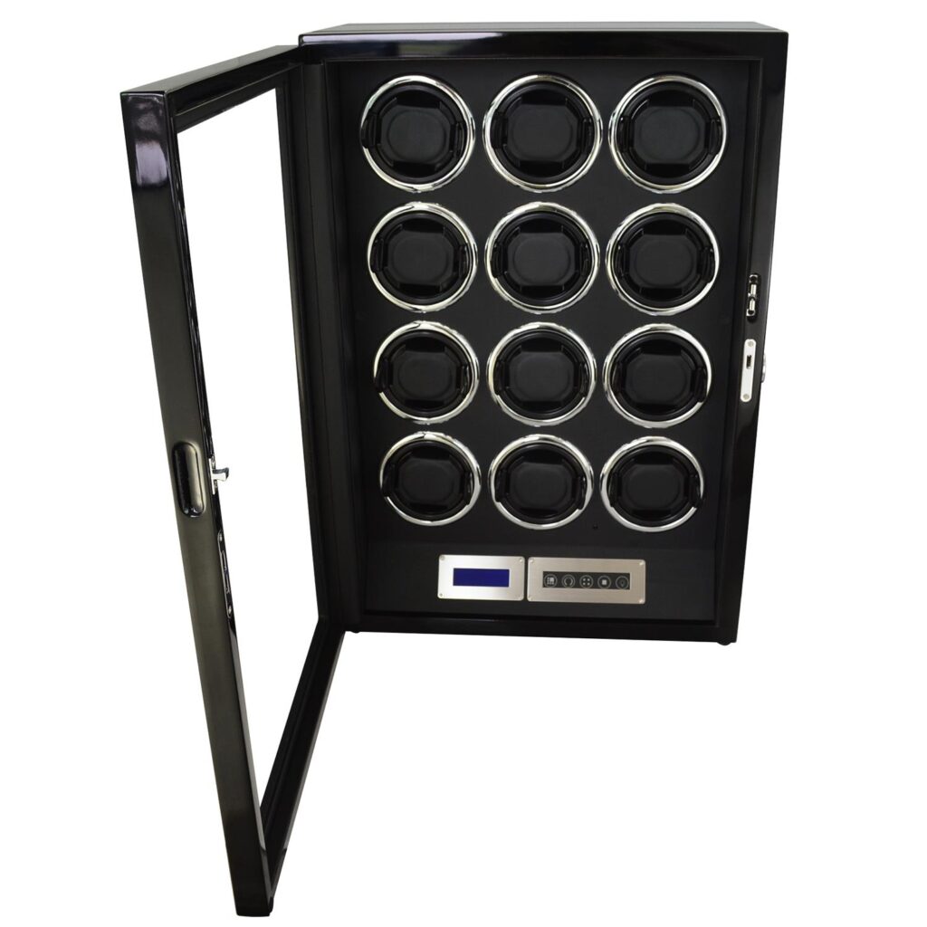 Carbon Fiber 12 Watch Winder with Adjustable TPD