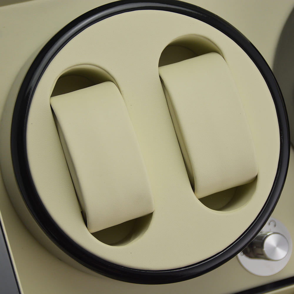 High Glossy Black 4-Watch Winder with 6-Watch Storage