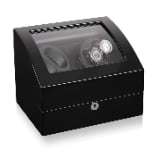High Glossy Black 4-Watch Winder with 6-Watch Storage with Door Sensor