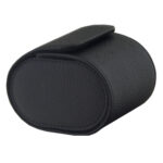 Pebbled Grain PU Leather 1 Watch Roll for Luxury Travel Storage