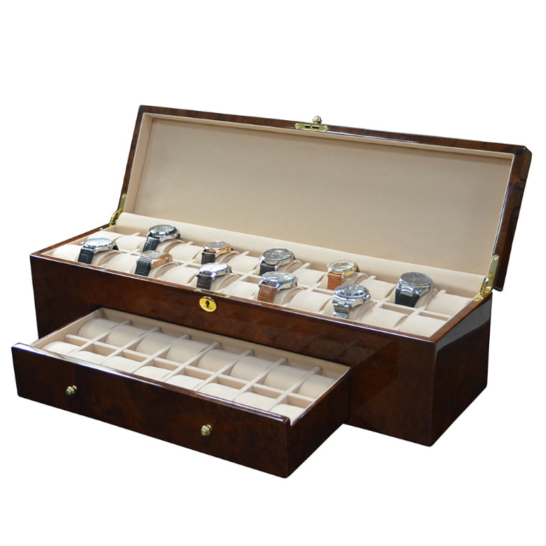 High Gloss Deep Yellow 40 Slots Watch Case