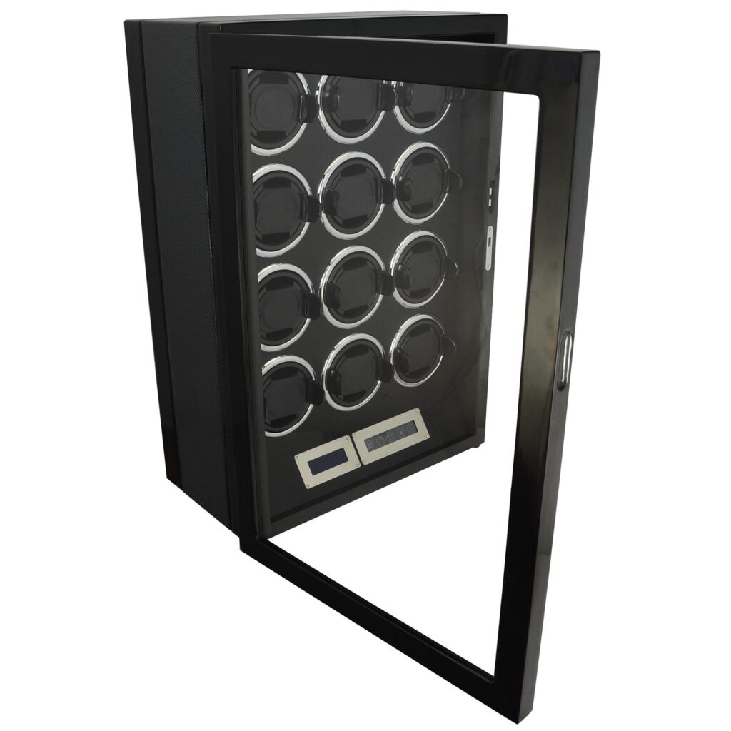 Carbon Fiber 12 Watch Winder with Adjustable TPD