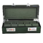 High Glossy Green Oak Grain 5 Watch Case with Combination Lock