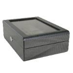 High Glossy Green Oak Grain Spliced Carbon Fiber 10 Watch Storage Case