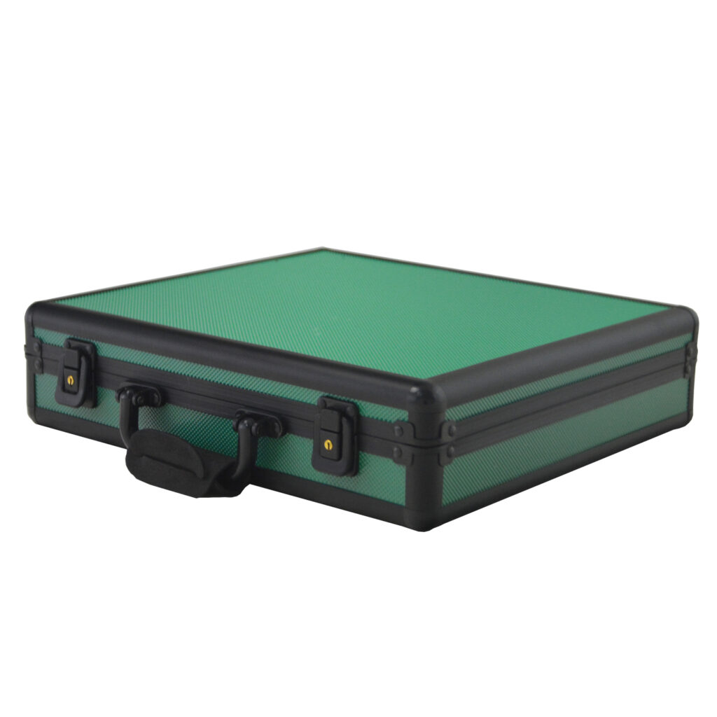 Green Aluminum Alloy Frame 18 Watch Suitcase